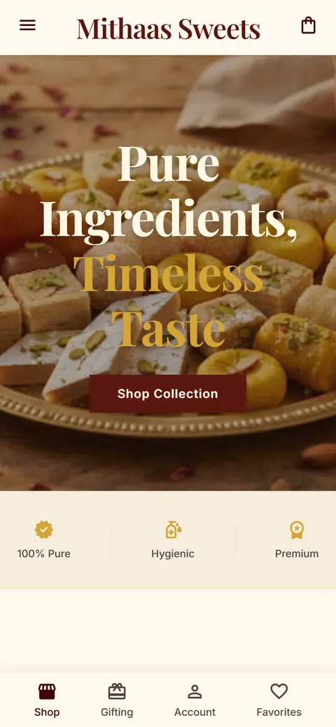 Mithaas — multi-shop marketplace on a phone